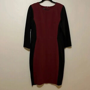 Talbots | Color‎ block matron & black knee length dress women’s 10 flattering